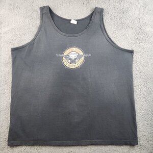 Vintage Broken‎ Spoke Saloon Tank Top Men's Faded Sturgis Motorcycle Rally 2XL